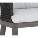 Capri 38 inch Smoke Grey / Copacabana Marble Outdoor Counter Stool